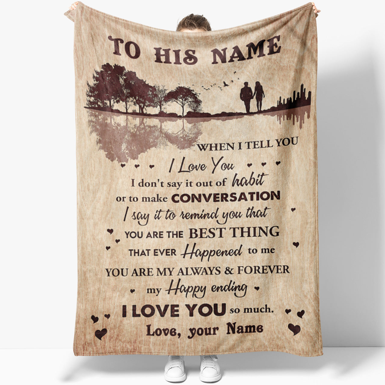 Blanket Gift For Her, Personalized Gifts For Her, You Are the Love