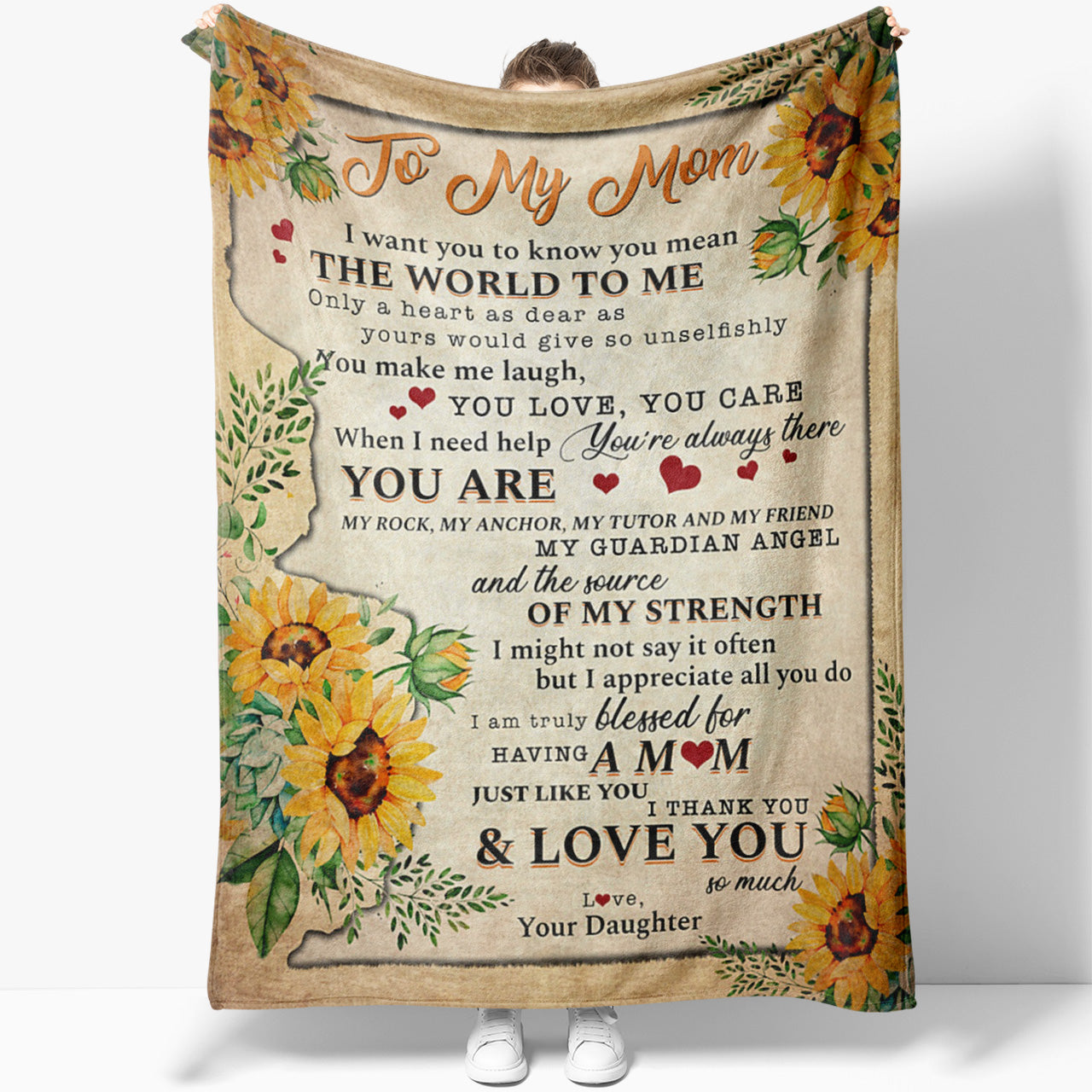 Blanket Gift Ideas For Mom, You Mean The World, Good Mothers Day Gifts  Ideas, Mother Christmas Gifts, Funny Gifts Things To Get Your Mom's Day  Gifts - Sweet Family Gift