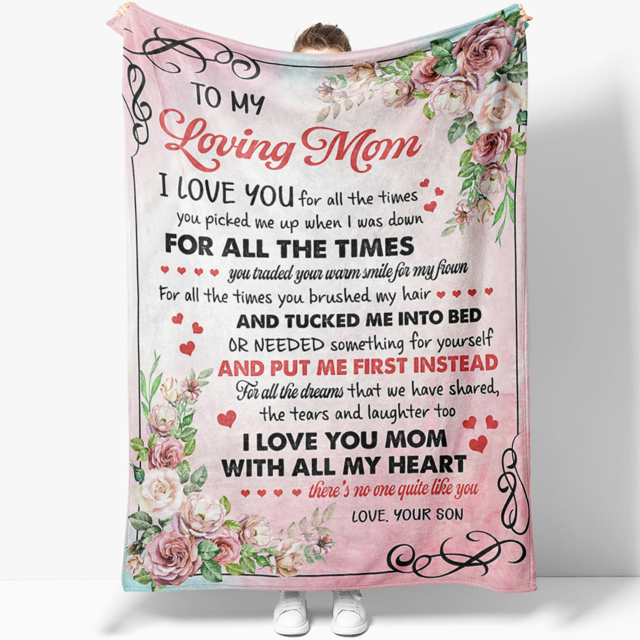 Mom throw blanket gift