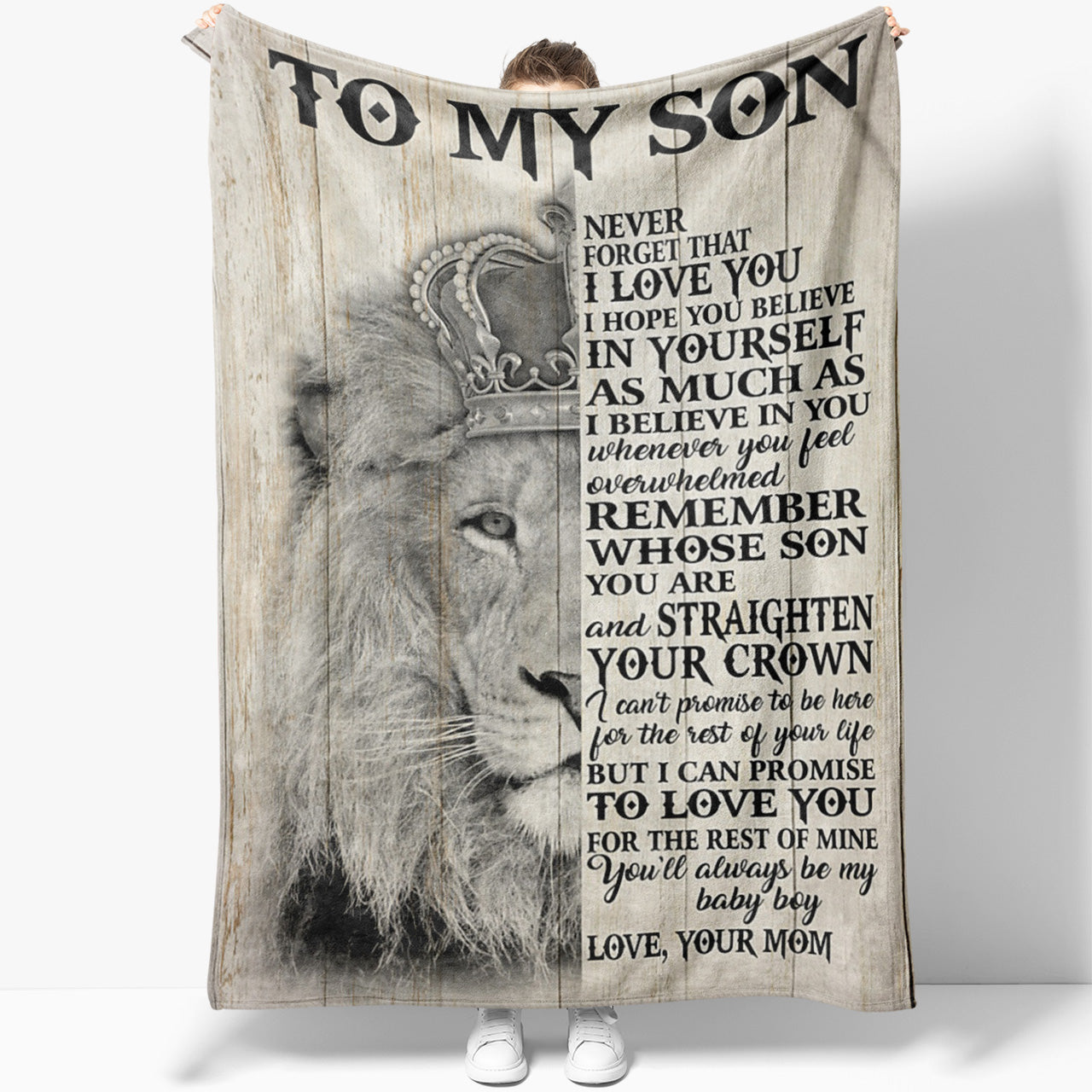 Gifts For Sons From Mothers, Blanket Mother And Son Gifts, I Love