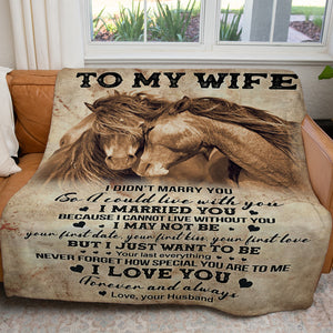 Blanket Gift For Wife, You Are Special, Horse Love