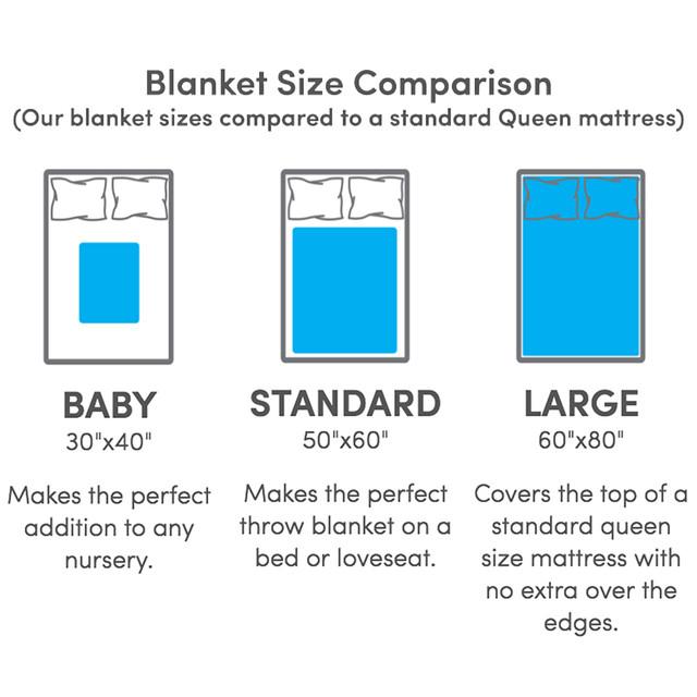 Standard queen blanket discount size