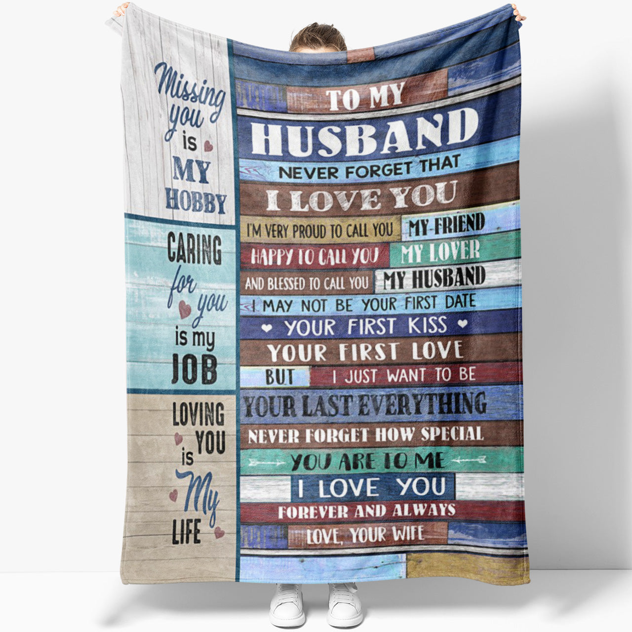 Blanket Gift For Him, Gift Ideas For Husband, Missing You Is My Hobby