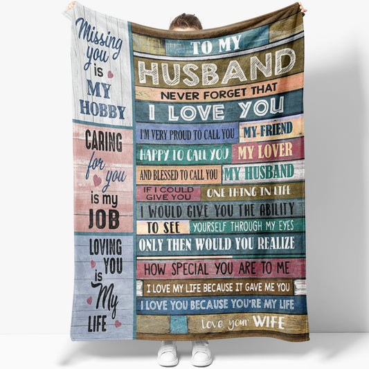 Blanket Gift For Him, Valentines Day Gifts For Him, Never Forget That