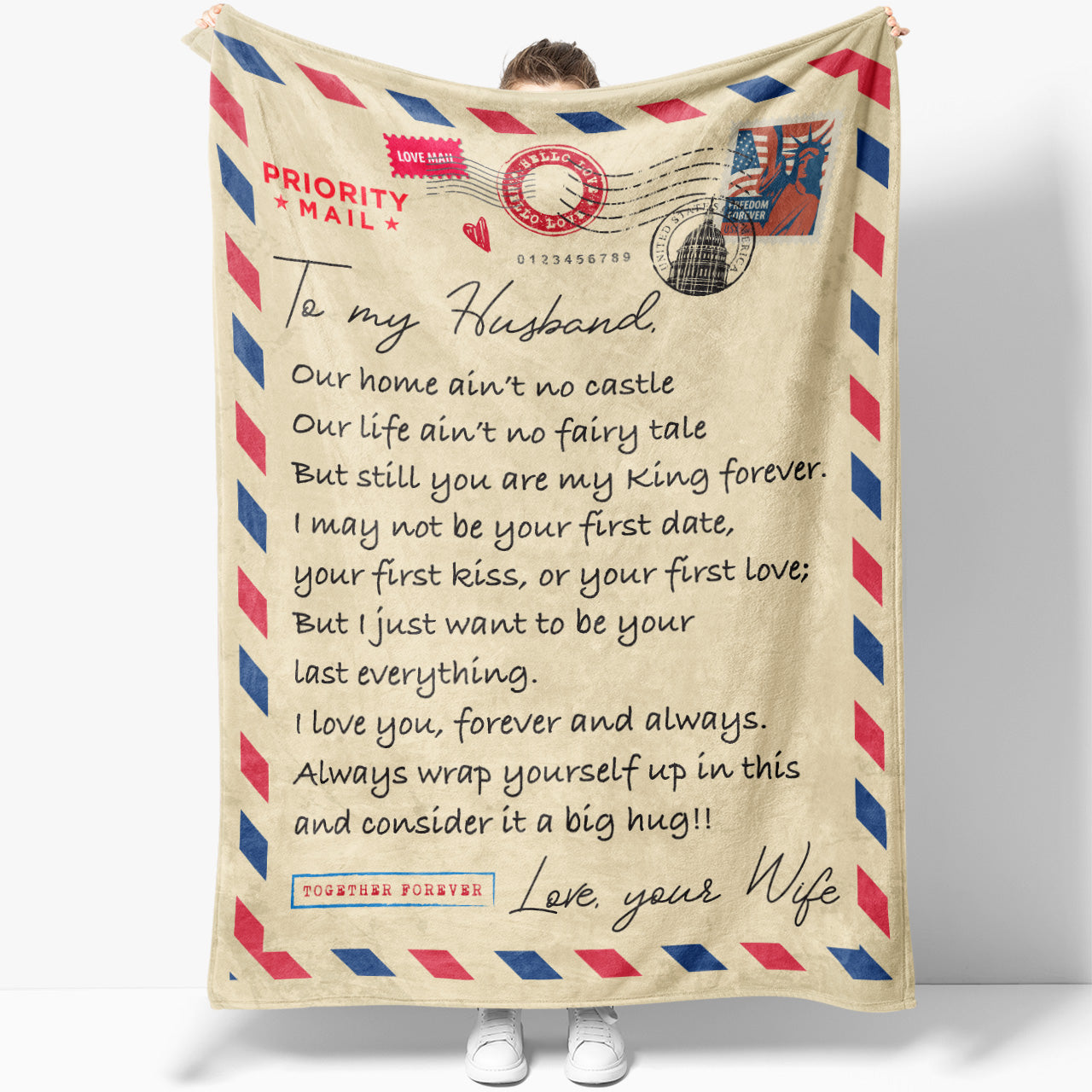 Blanket Gift For Husband, Long Distance Relationship Gifts, Our Home Aint no Castle