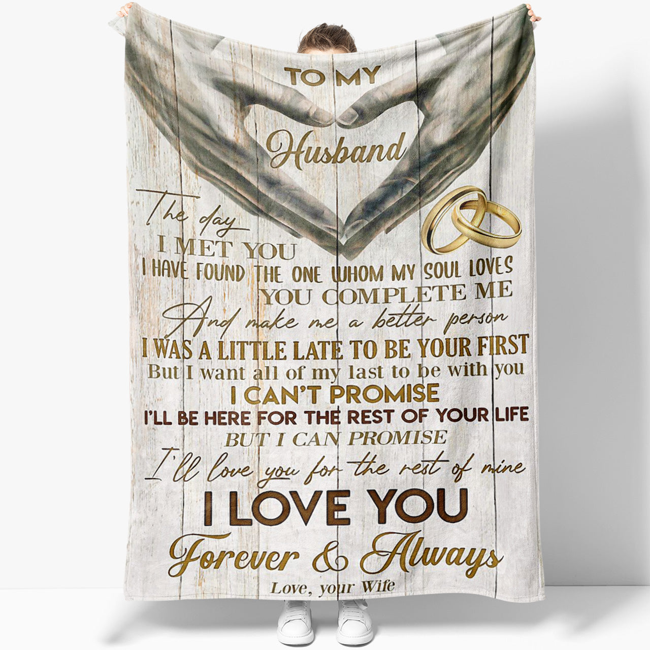 Blanket Gift For Husband, Romantic Anniversary Gift Husband, The Day I Met You