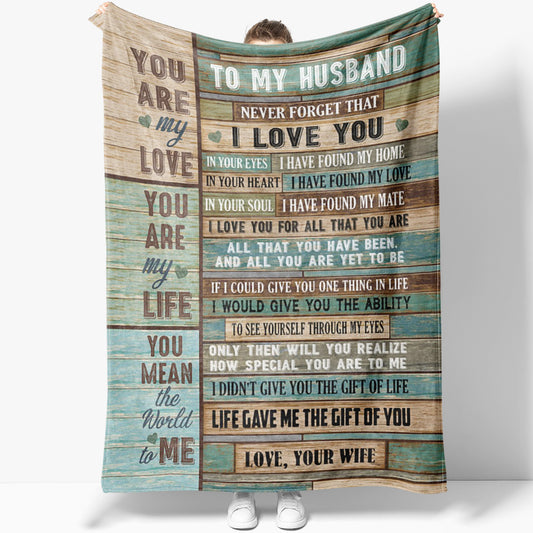 Blanket Gift For Him, Gift Ideas For Men, You Are My Life