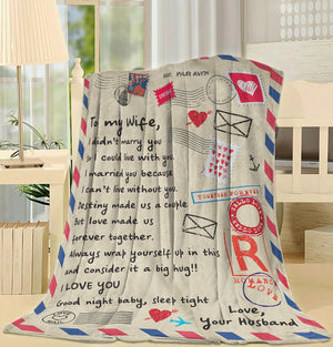 Blanket Gift For Her, Birthday Gift For Wife, Romantic Gifts For Her, I Didnt Marry You