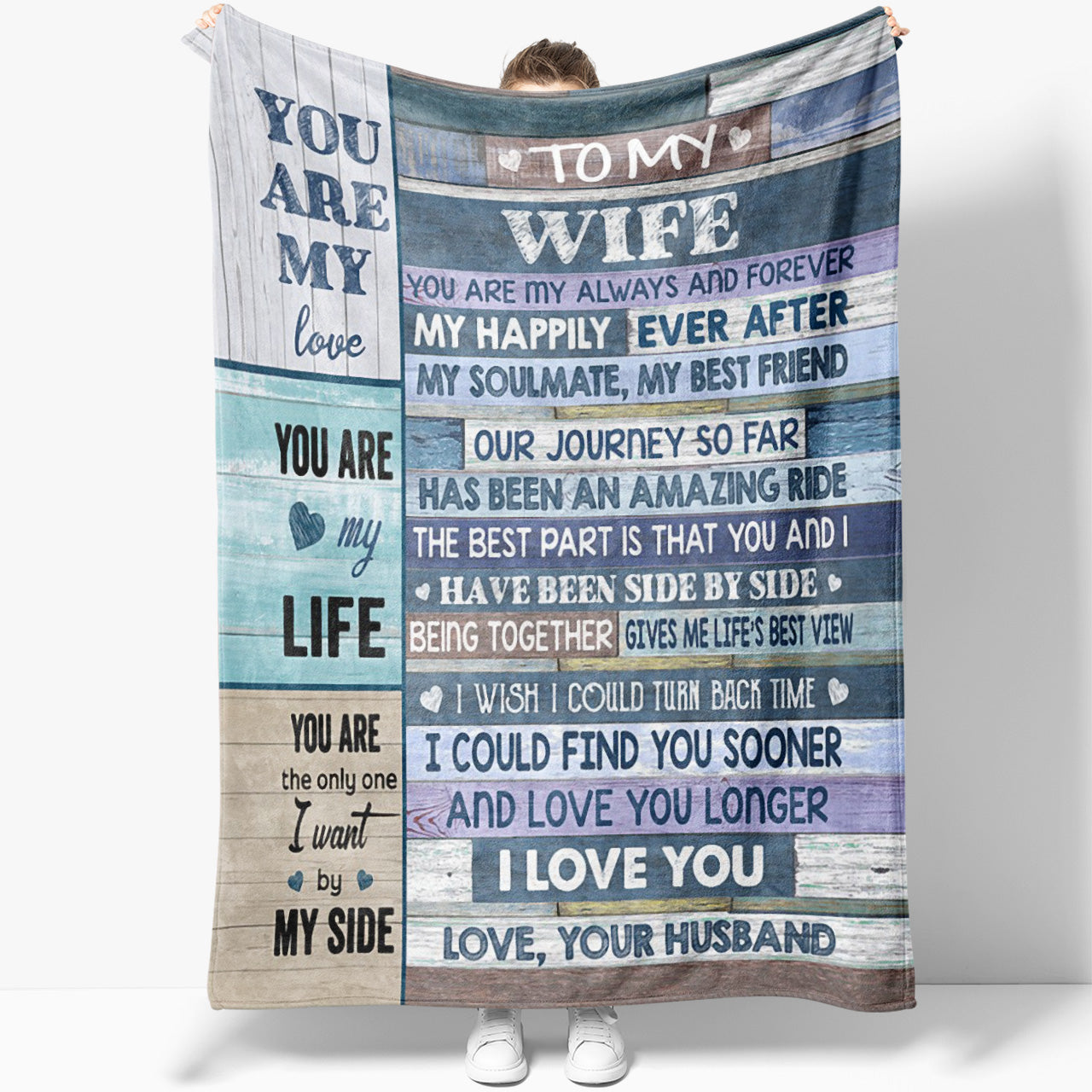 Blanket  Gift For Wife, Personalised Gifts For Her, Romantic Gift For Wife, You Are My Love