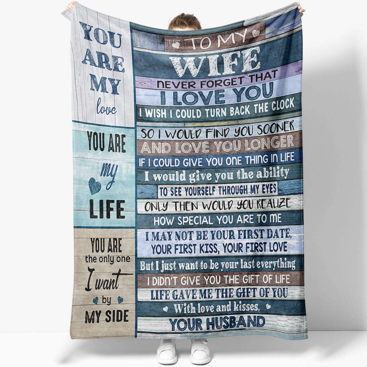 Blanket Gift For Wife, Christmas Gifts For Her, Christmas Gift Ideas For Wife, You Are My Life