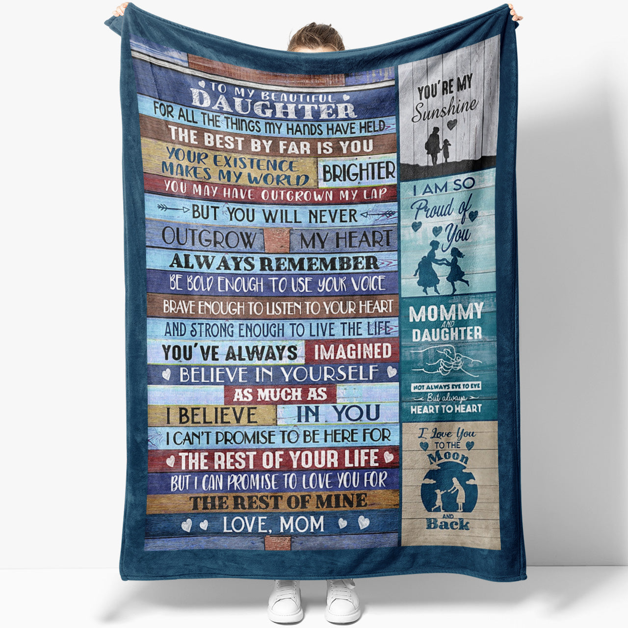 Personalized Blanket Birthday Gifts For Daughter, Special Gift For Daughter, All The Things