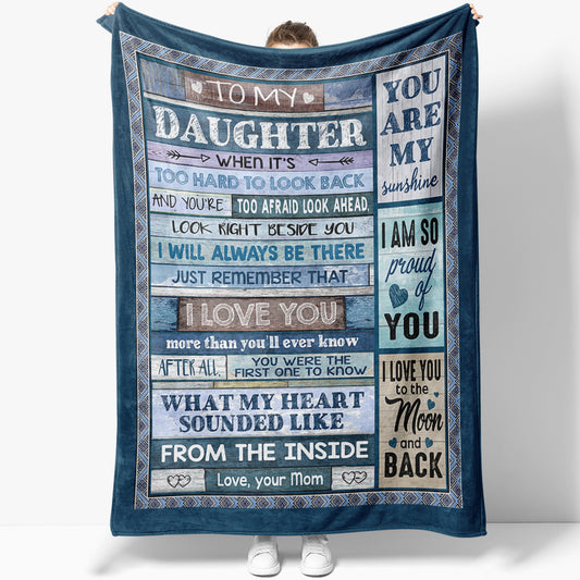 Blanket Gift For Daughter, Birthday Gifts For 12 Year Old Daughter, Its Too Hard