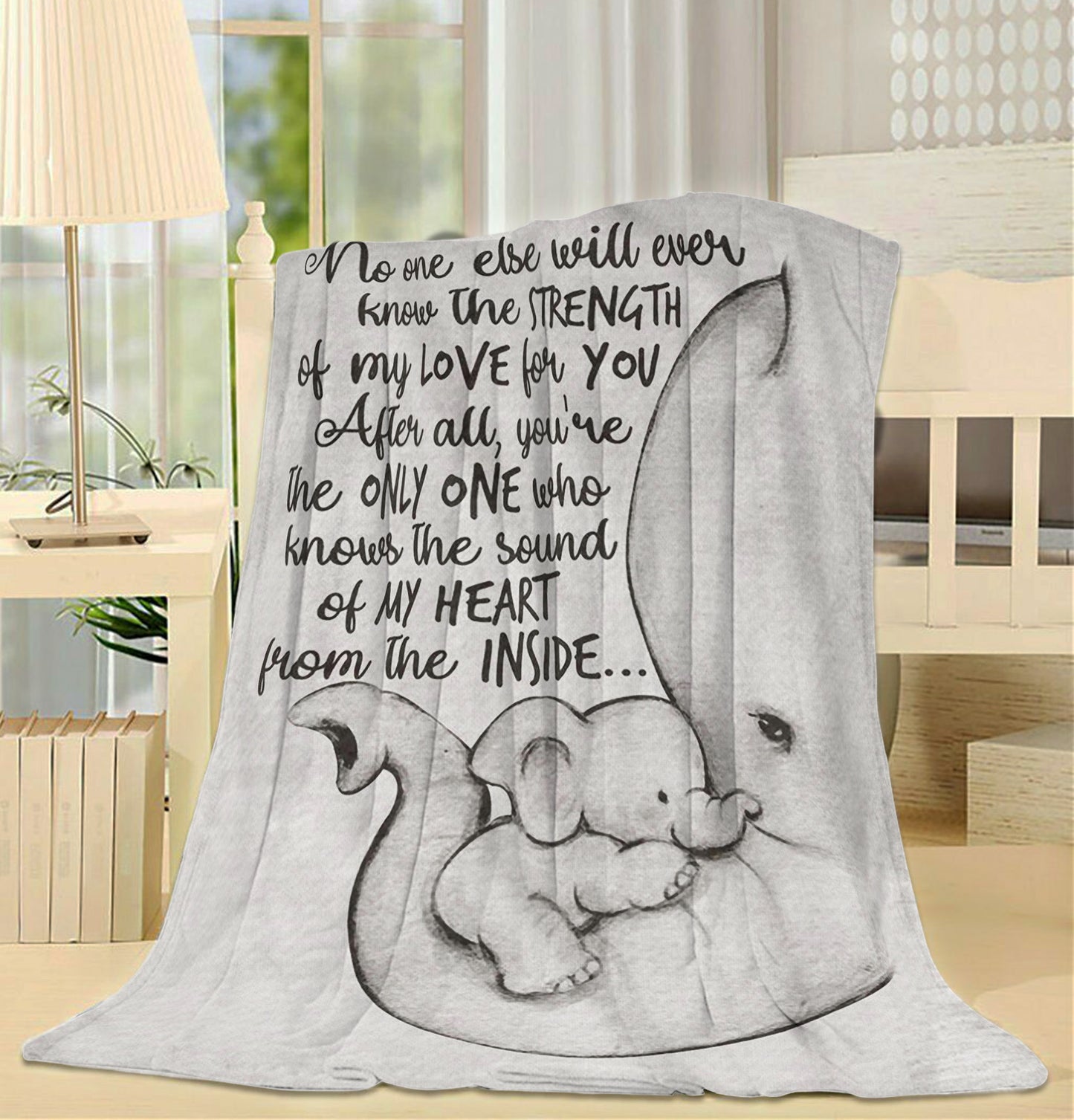 Blanket Gift Ideas For Mom, Mothers Day Gift Ideas, Baby Elephant