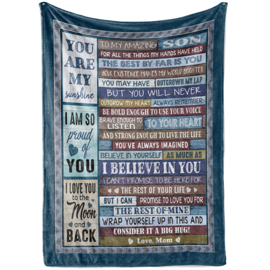 Blanket Gifts For Sons From Mothers, Christmas Gifts For Son, The Best Is You