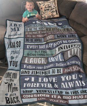 Blanket Gifts For Sons From Mothers, Birthday Gift For Son, A Good Day