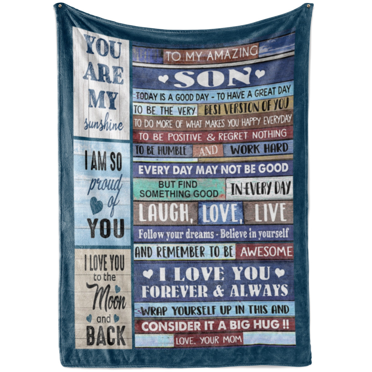 Blanket Gift For Son, Graduation Gift Ideas For Son, A Good Day