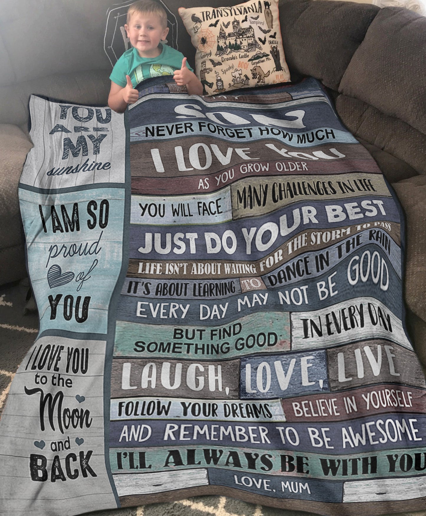 Blanket Gifts For Sons From Mothers, Birthday Gift Ideas For Son, How Much I Love You