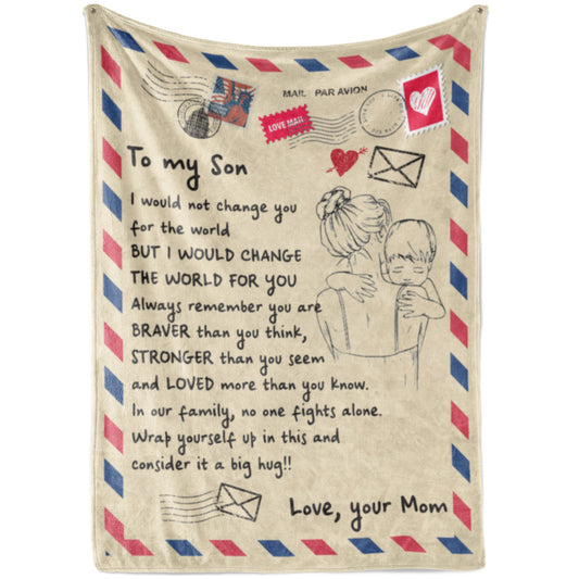 Blanket Gift ideas For Son, High School Graduation Gifts For Son, Not Change You