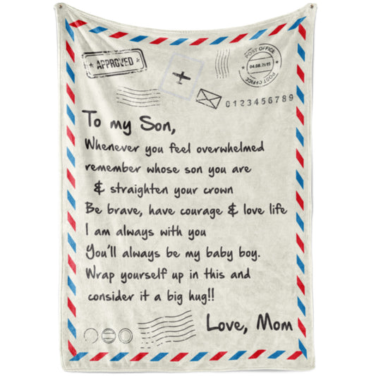 Blanket Gifts For Sons From Mothers, Mother And Son Gifts, Feel Overwhelmed