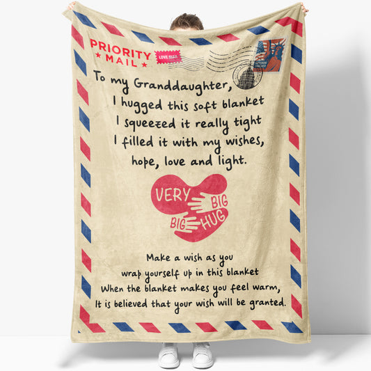 Blanket Gift For Granddaughter, Sweet Gifts For Granddaughter, Make a Wish