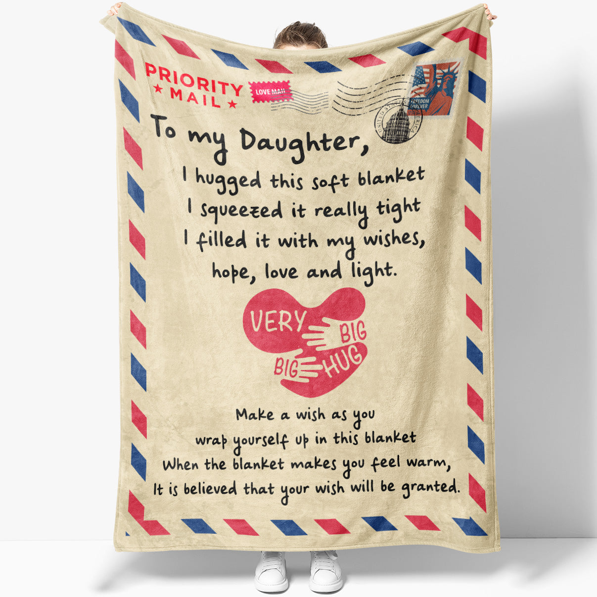 Blanket Gift For Daughter, Daddy Daughter Gifts, Make a Wish