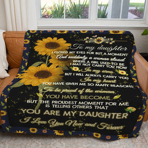 Blanket Gifts For Adult Daughter, You Are my Sunflower Hippie, Sentimental  Gifts For Daughter From Mom, Christmas Gifts Unique For Mother Daughter -  Sweet Family Gift