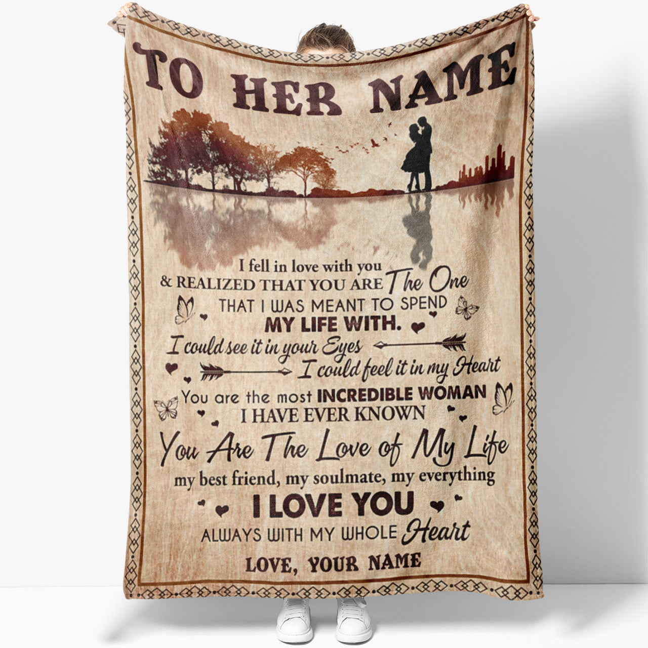 Blanket Gift For Her, Personalized Gifts For Her, You Are the Love