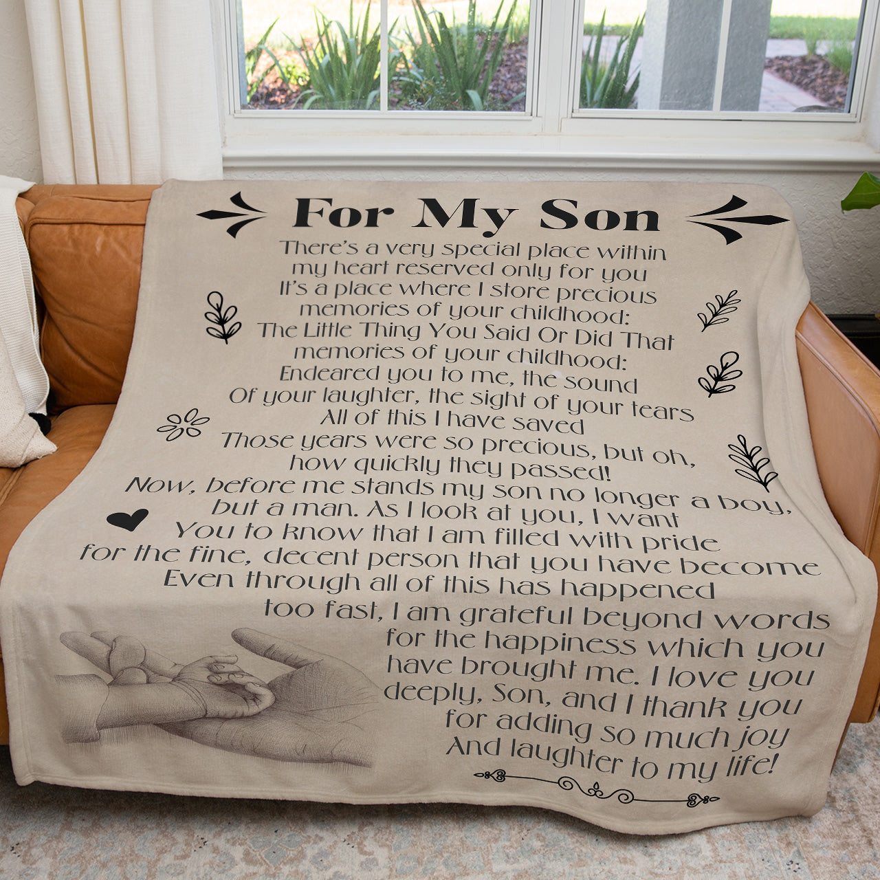 Blanket for Son, You Have Brought Me Happiness