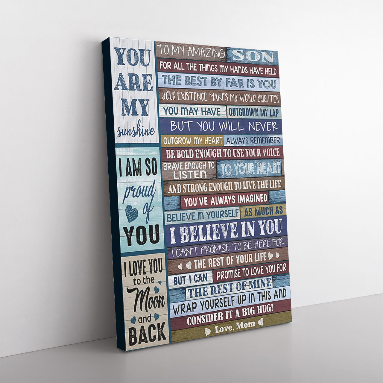 Canvas Gifts For Sons From Mothers, Christmas Gifts For Son, Personalized Gifts For Sons