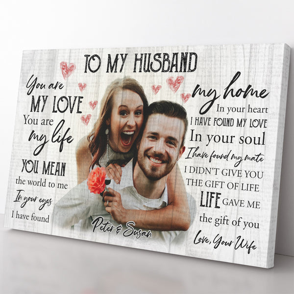 Personalized Couple Canvas, Christmas Gifts For Couple - Limotees