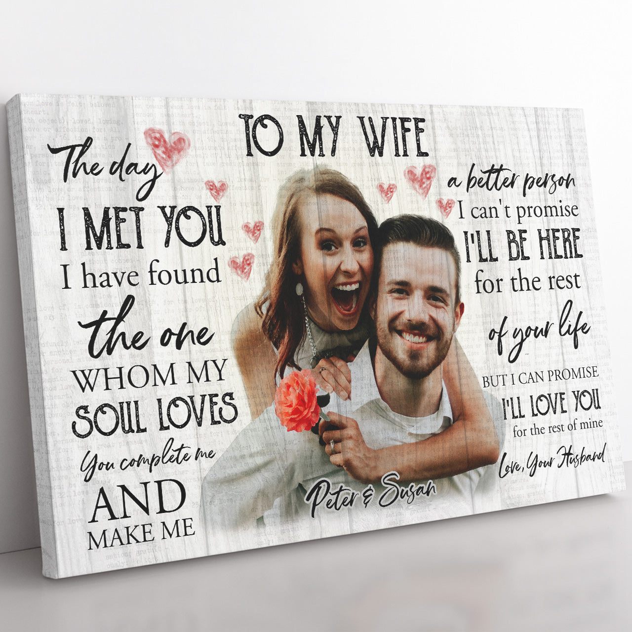 Personalized Canvas Gift Ideas to My Wife, Makes Me a Better 20121809