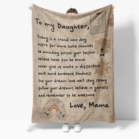 Blanket Gifts For Adult Daughter, Mother And Daughter Gifts, Today Is A