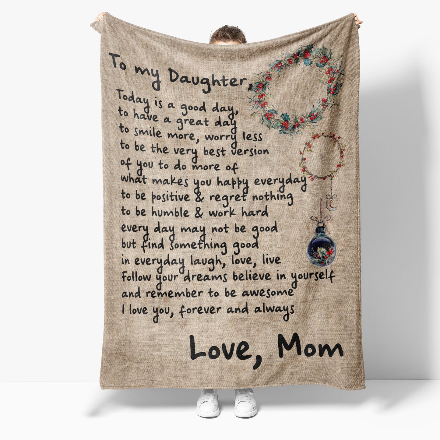 Blanket Mother Daughter Gifts Ideas, Mother And Daughter Gifts, Hard To Look Back