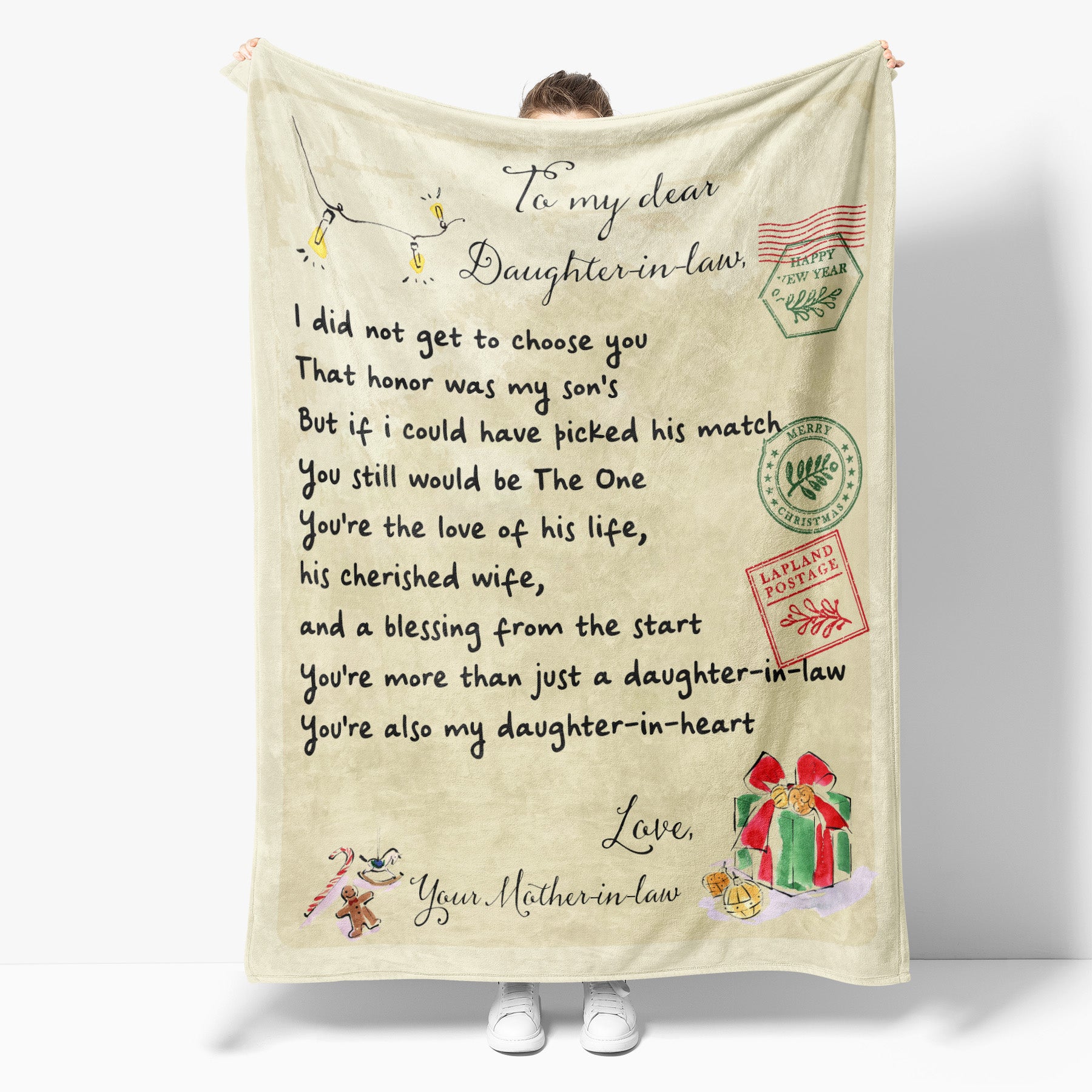 Christmas Blanket Gift Ideas for Daughter in Law, You be The One