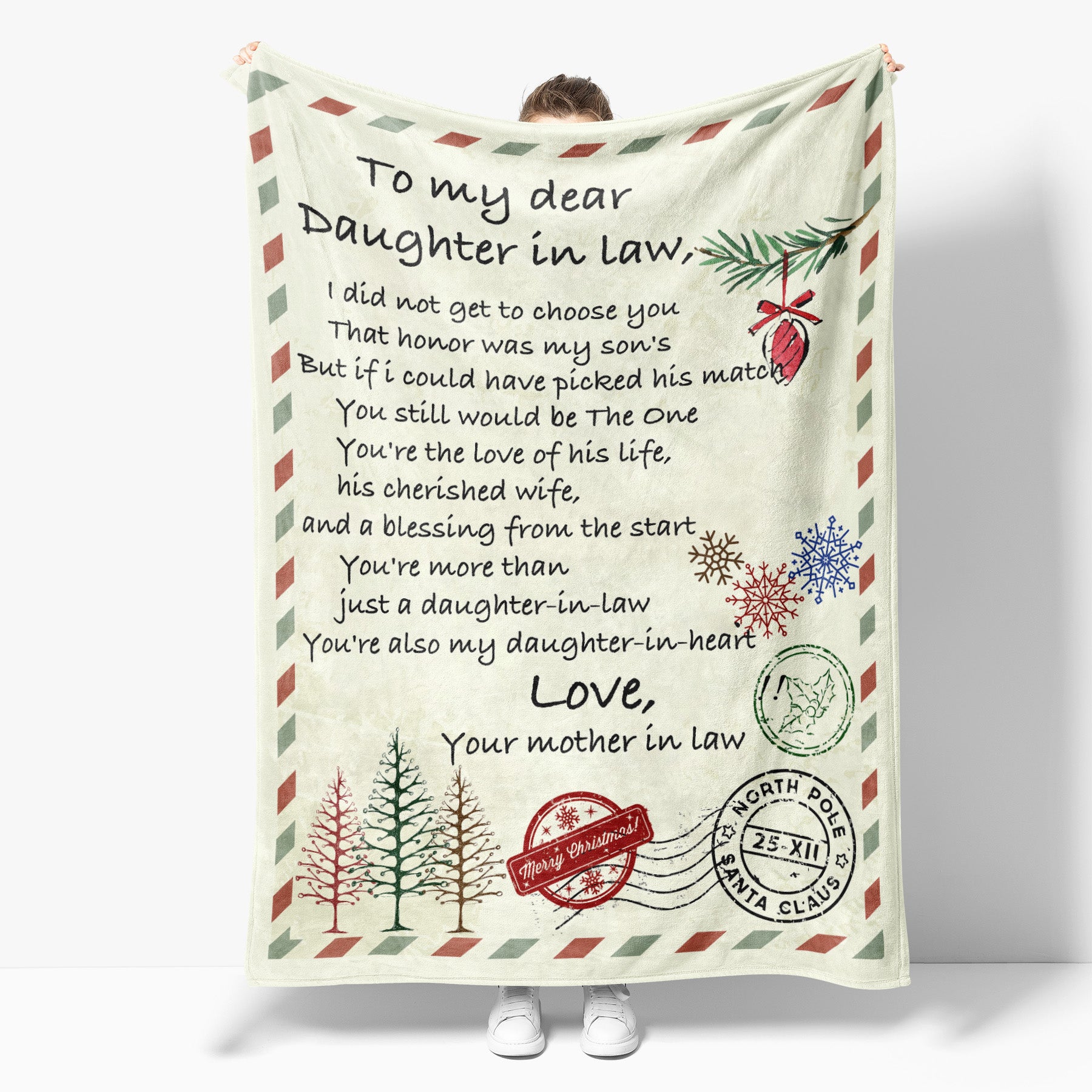 Blanket Gifts For Daughter In Law, Christmas Gifts For Daughter In Law, Get to Choose You