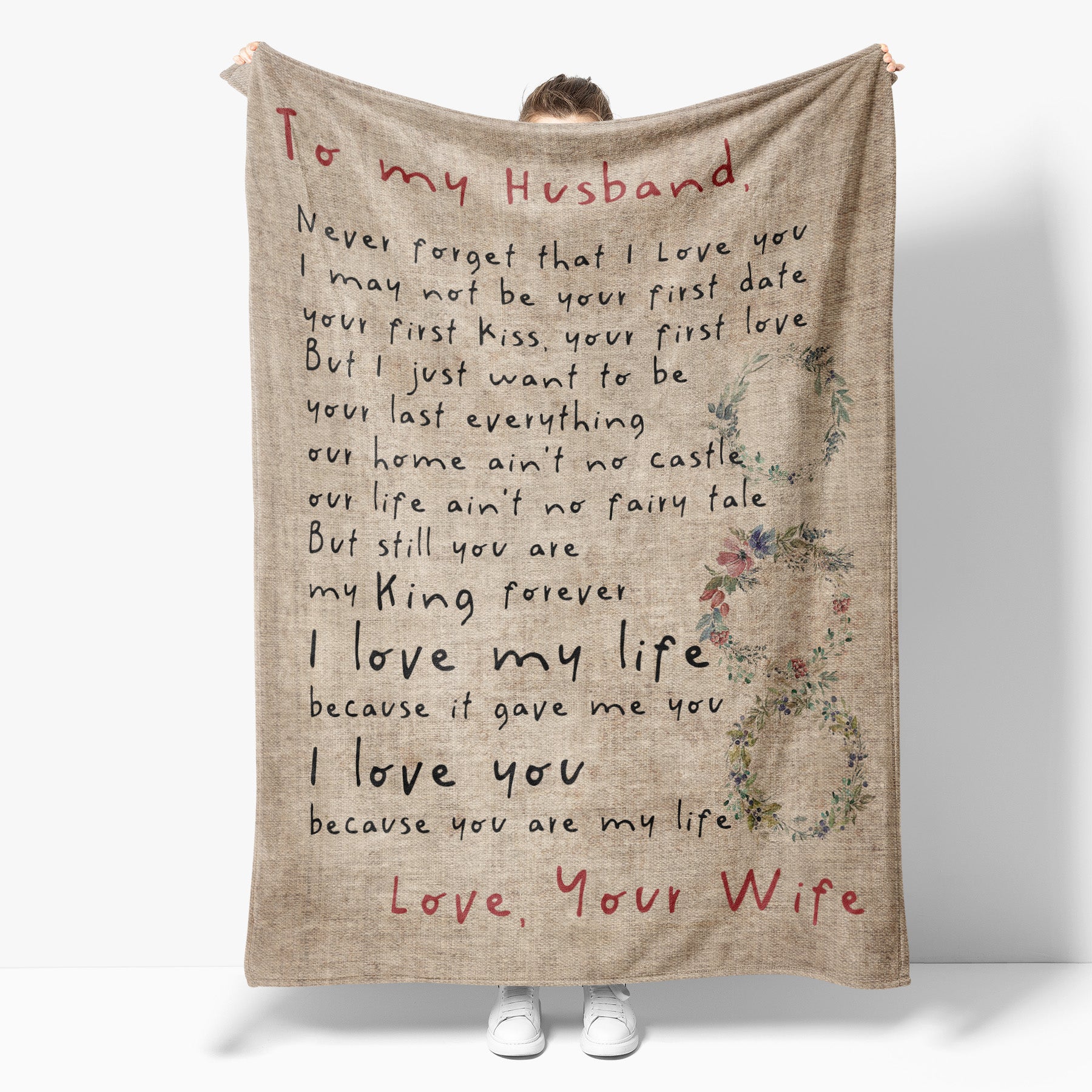 Blanket Gift For Him, Anniversary Gifts For Him, You Are My King