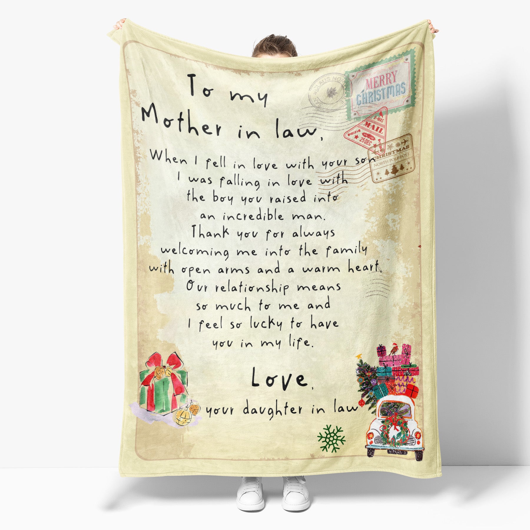 Christmas Blanket Gift Ideas for Mother in Law When I fell in love with your son I was falling in love 201127 - Fleece