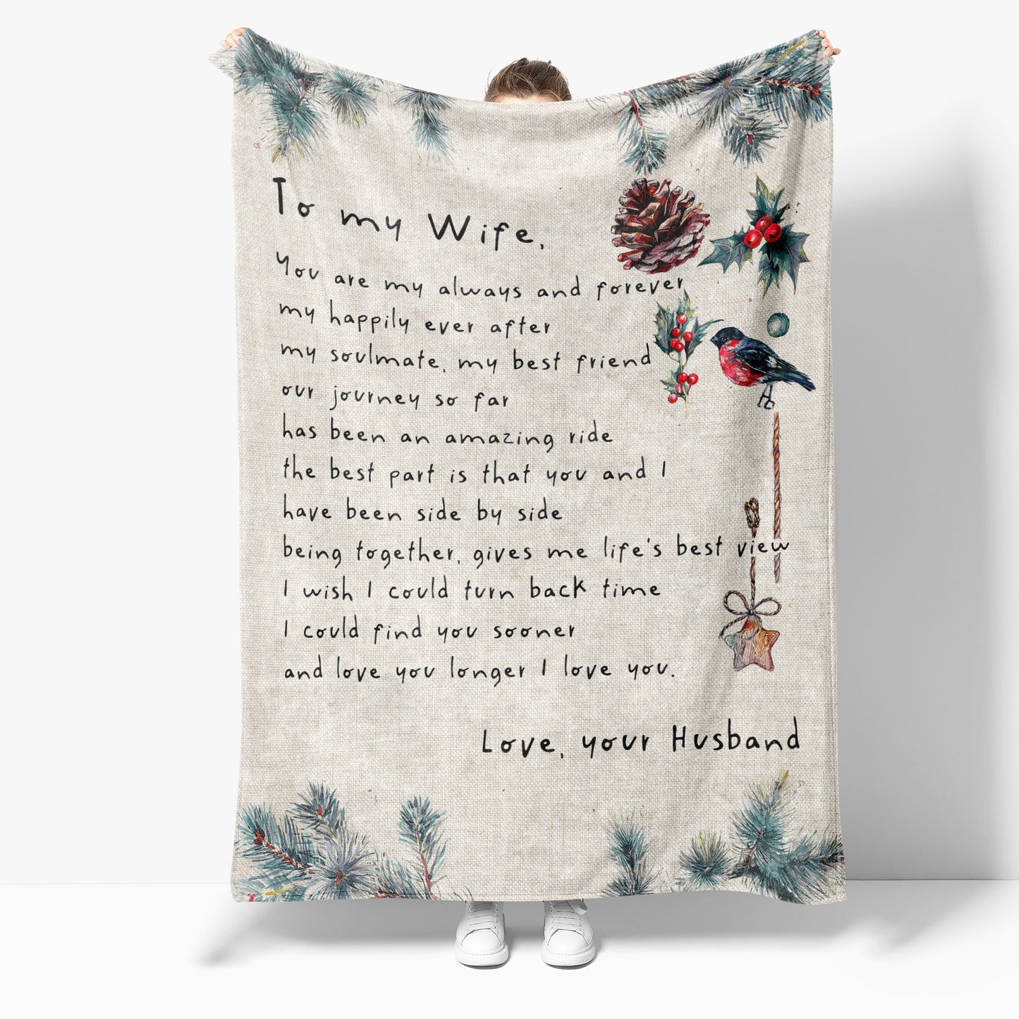 Christmas Blanket Gift For Her, Birthday Gift Ideas For Her, You Are My Life