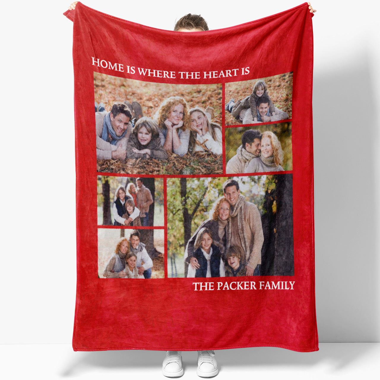 Custom Photo Sherpa Fleece Blanket, Personalized Sherpa Blanket With A Photo, Milestone Blanket