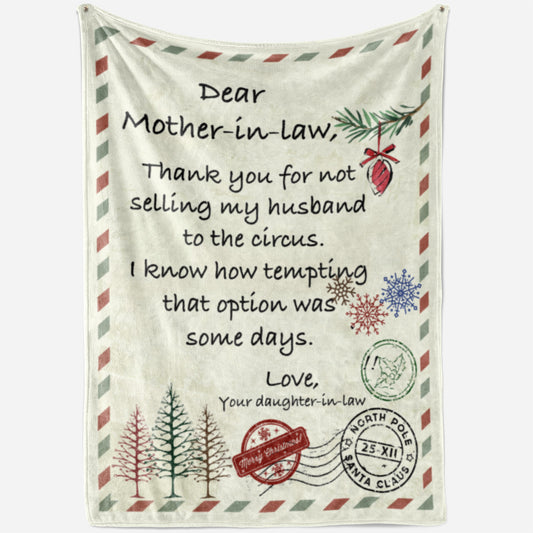 Funny Blanket Christmas Gift Ideas for Mother in Law 20112810 - Fleece Blanket