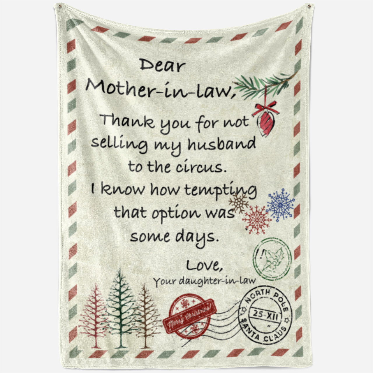 Funny Blanket Christmas Gift Ideas for Mother in Law 20112810 - Fleece Blanket