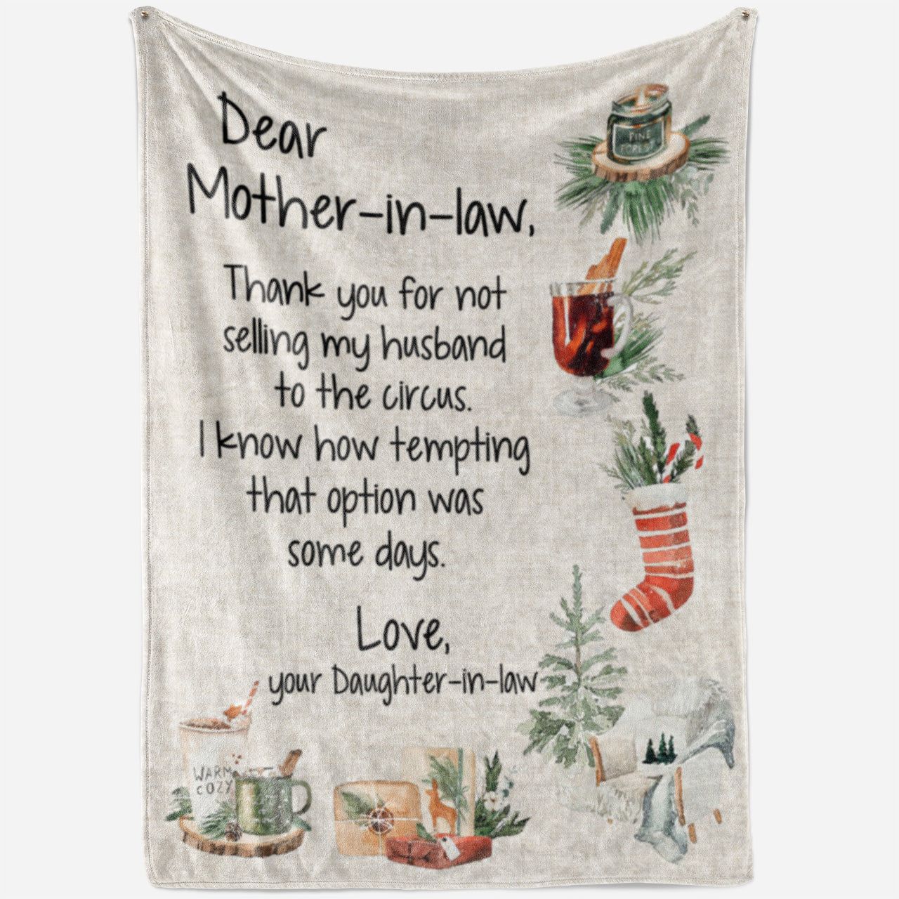 Funny Blanket Christmas Gift Ideas for Mother in Law 2011281 - Fleece Blanket