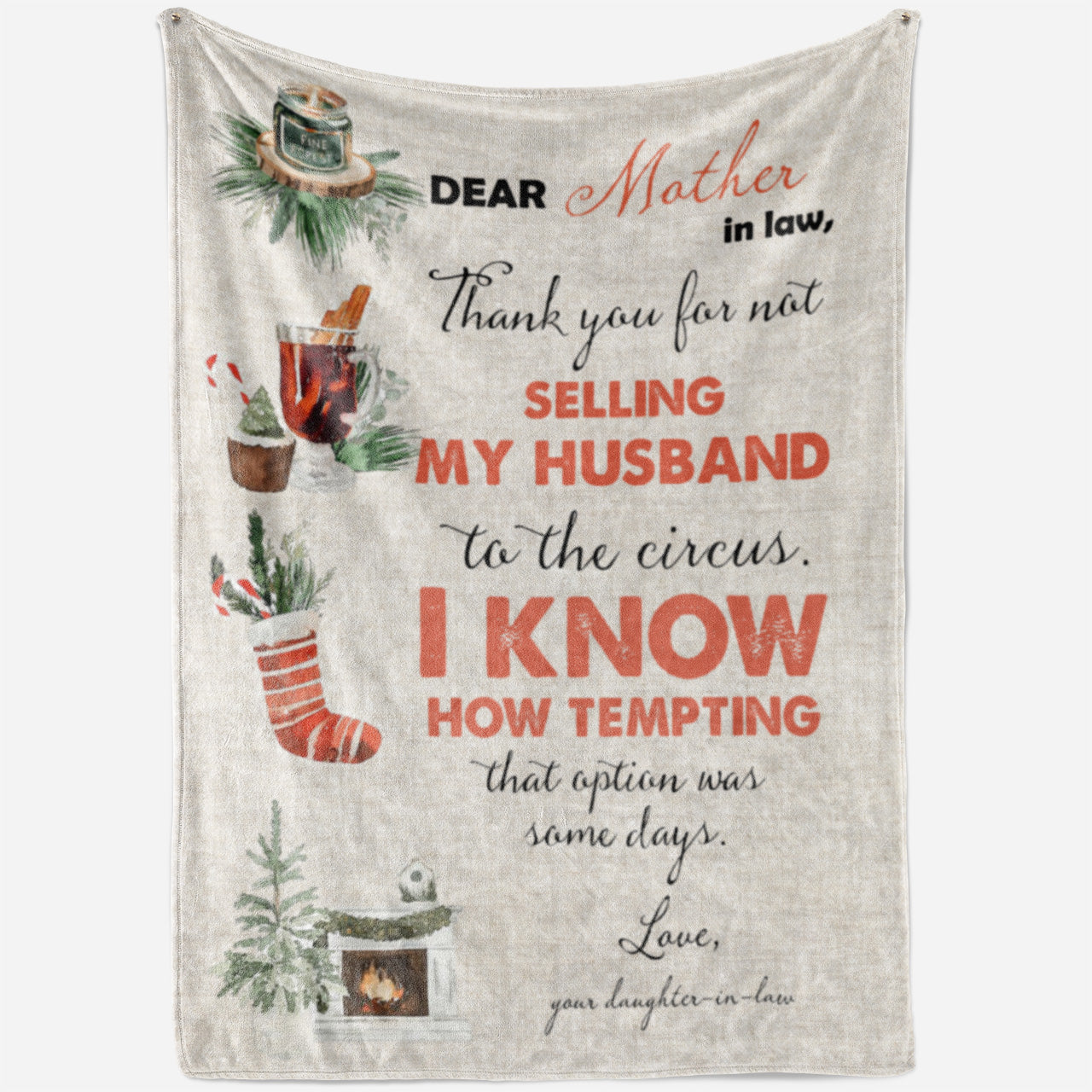 Funny Blanket Christmas Gift Ideas for Mother in Law 2011282 - Fleece Blanket