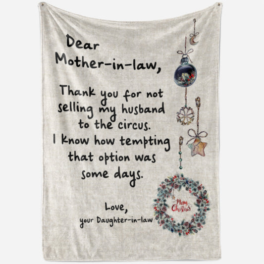 Funny Blanket Christmas Gift Ideas for Mother in Law 2011283 - Fleece Blanket