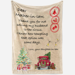 Funny Blanket Christmas Gift Ideas for Mother in Law 2011286 - Sherpa Blanket