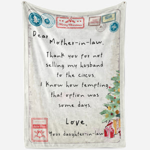 Funny Blanket Christmas Gift Ideas for Mother in Law 2011287 - Fleece Blanket