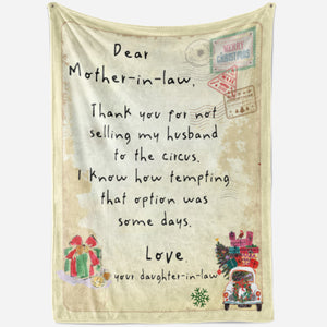 Funny Blanket Christmas Gift Ideas for Mother in Law 2011289 - Fleece Blanket