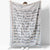 Personalized To Amazing Grandson, Love Letter Blanket