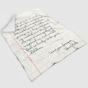 Personalized Dear Grandma Love From Grandkids, Love Letter Blanket