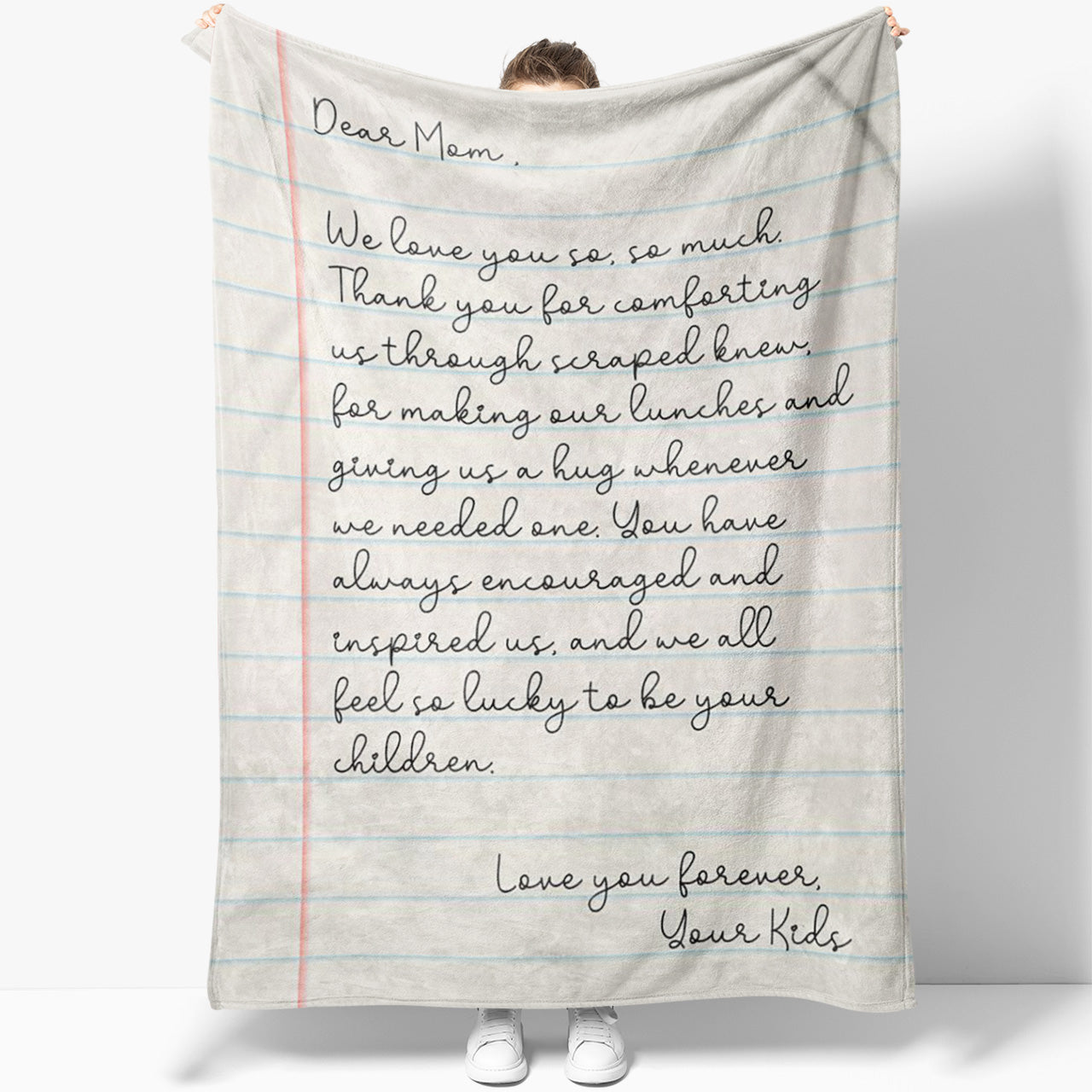 Love Letter for Mom, Love Letter Blanket, Letter Blanket